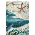 thumbnail image 2 of FMSHPON Vintage Sea Whale Clipboard Hardboard Wood Nursing Clip Board and Pull for Standard A4 Letter 13x9 inches, 2 of 7