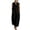 *Black, variant on VBVC Women's Sleeveless Cotton-Linen Shirt Maxi Dress,Stand Collar Button Down Dress For Women,Ladies Casual Summer Work Beach Sundress with Pockets,Black,S-2XL