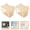 thumbnail image 1 of RENACLIPY 2Pcs Plastic Bathroom Wall Mounted Tissue Box Holder for Kitchen Facial Wipes Storage, 1 of 8