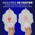 thumbnail image 3 of Always Ultra Thin Size 4 Overnight Pads with Wings - 26 ct, 3 of 5