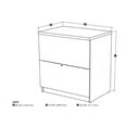 thumbnail image 2 of Bestar 2 Drawer Lateral File Cabinet in White, 2 of 2