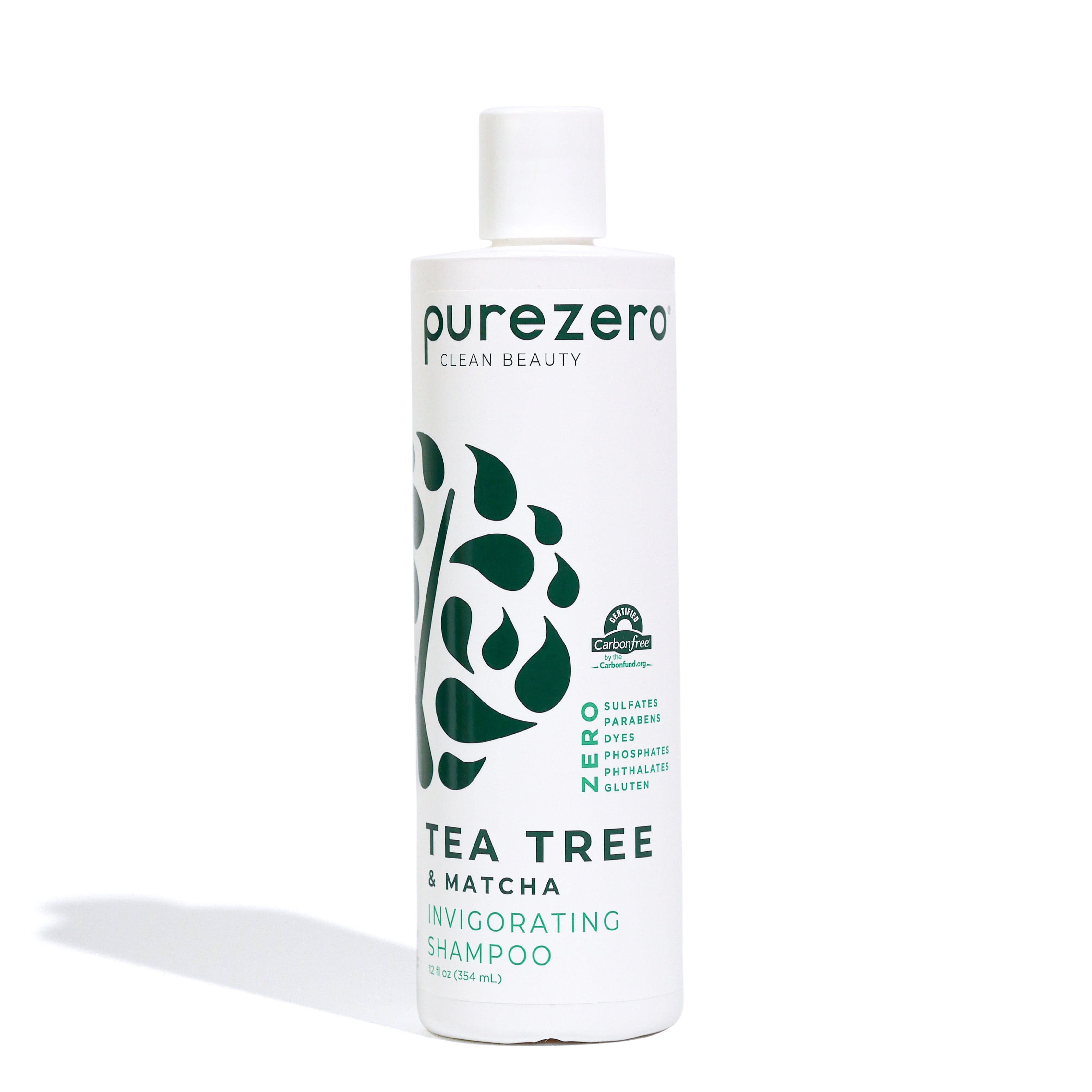 (4 pack) PUREZERO Tea Tree Matcha Shampoo, 12oz