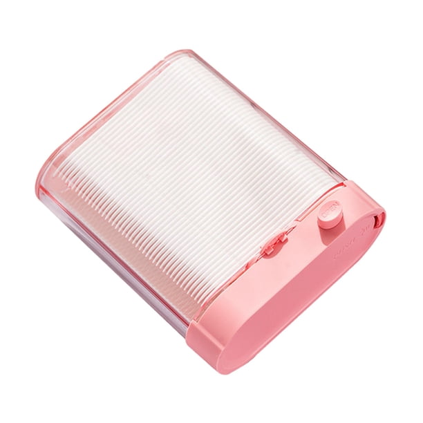 Caja de almacenamiento automática de hilo , , dispensador higiénico, portátil, hilo automático Rosado Zulema Soporte de almacenamiento de hilo dental
