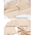 thumbnail image 4 of COOFANDY Men's Knit Short Sleeve Button Down Shirt Summer Beach Casual Vintage Shirt Knitted Shirts, 4 of 6