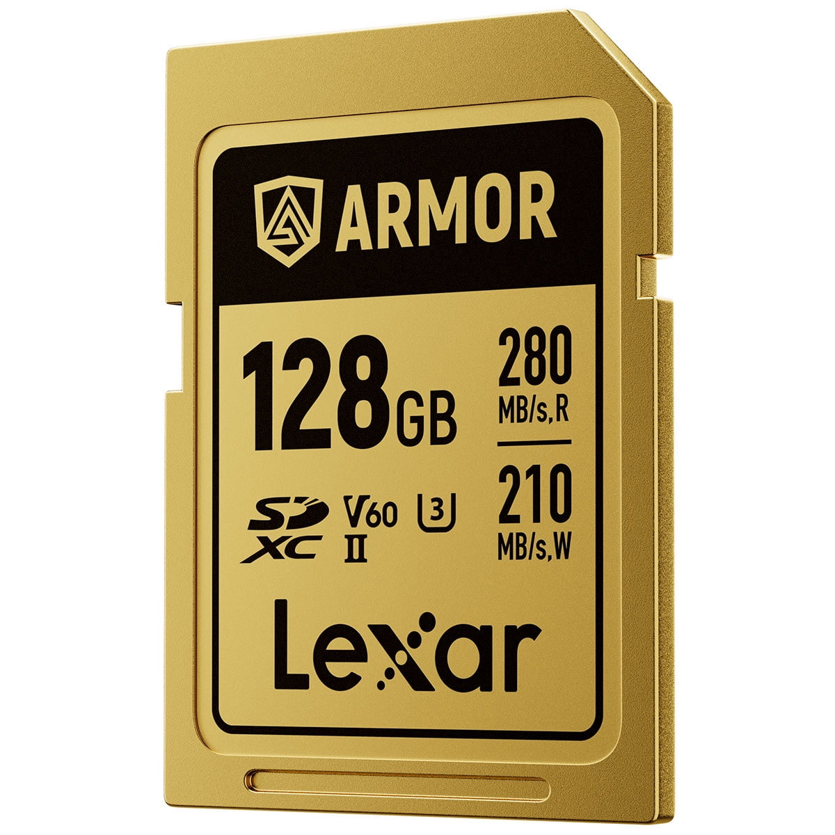Lexar Professional ARMOR GOLD 128GB UHS-II V60 SDXC Memory Card