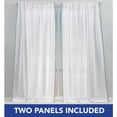 thumbnail image 2 of SoHome Sheer Tassel Trimmed Linen Curtain Panels with Rod Pocket&nbsp;- Great for Kids Play Room and Bedroom - Set of 2, 84 Length, Mint, 2 of 5