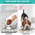 thumbnail image 4 of Floral and Skull Pet Food Mat - Retro Floral Print Dog Feeding Mat, Non-Slip Rubber Base for Floor Protection, 4 of 5