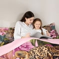 thumbnail image 5 of Homewish 3D Leopard Animal Bedding Comforter Set, Jungle Cheetah Wildlife Twin Comforter Sets, Modern Fashion Reversible Bedding Set, Super Cozy Room Decor, 2-Piece, 5 of 8