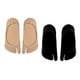 thumbnail image 4 of 2 pares de calcetines Tabi Flip Flop para mujer, de corte bajo, con dos dedos Negro + Beige, 4 of 9