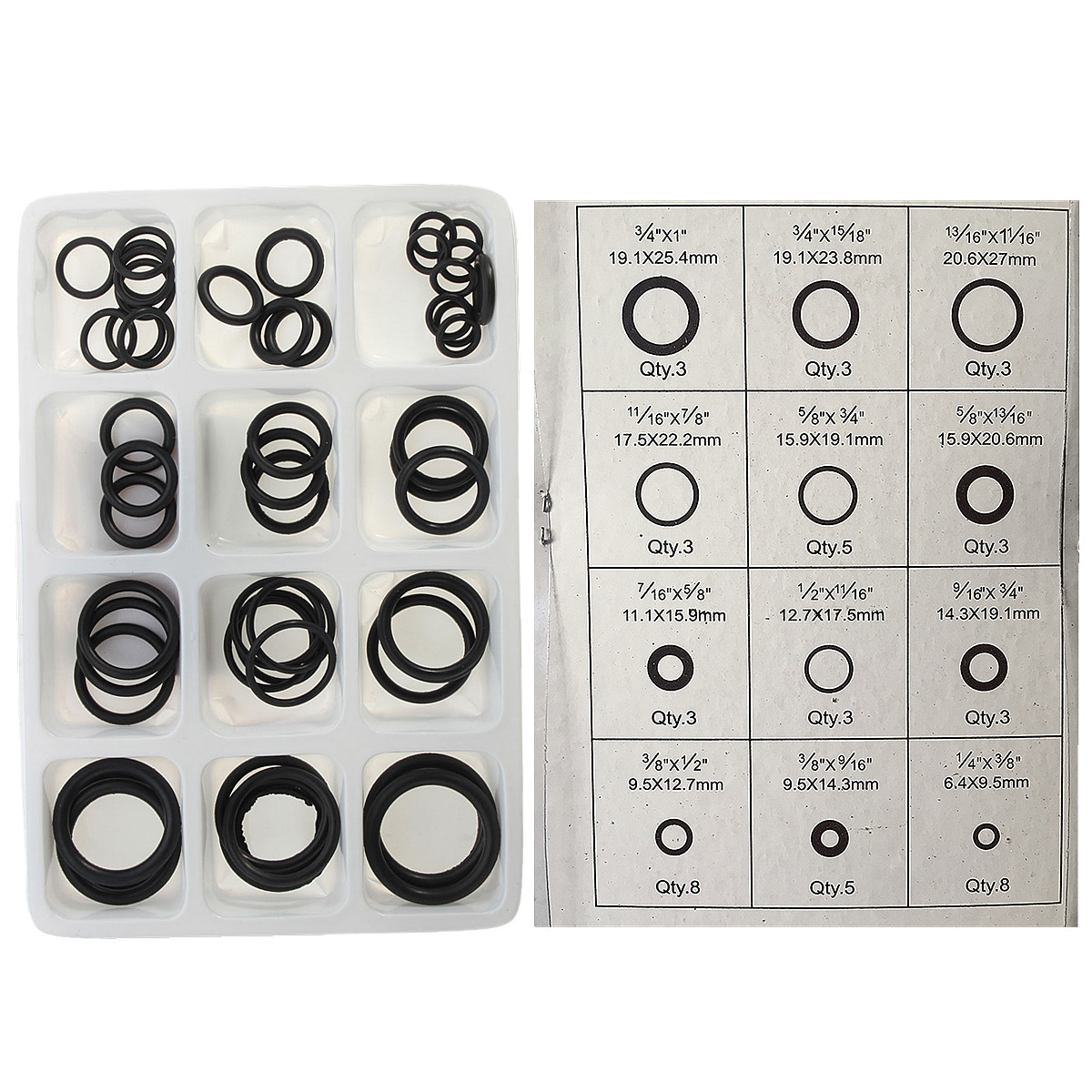 50Pcs Rubber ORing Assorted Sizes Set For Plumbing Tap Seal Sink Seal Thread Walmart Canada