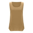 thumbnail image 6 of Hurxie Women V Neck Tank Tops Summer Sleeveless Tunic Casual Basic Shirts True Classic Tees Cute Trendy Clothes Beige M, 6 of 6