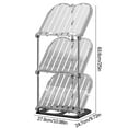 thumbnail image 2 of Tunhigl 3-Tier Shoe Rack, 3 Pairs of Shoes Sturdy Shoe Organizer for Closet, Space Saver Shoe Rack, Organization Shelves, 2 of 5