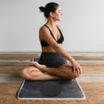 thumbnail image 3 of OULII 2Pcs Thick TPE Mat for Yoga and Pilates Black Color, 3 of 8