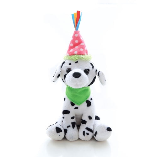 Plushland Happy Birthday Horse Plush With Birthday Hat 