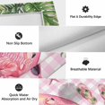 thumbnail image 6 of Summer Flamingo Outdoor Rug for Patio/Deck/Porch, Non-Slip Large Area Rug 4 x 6 Ft, Tropical Plants Botanical Floral Pink Plaid Indoor Outdoor Rugs Washable Area Rugs, Camping Rug Carpet Runner, 6 of 8