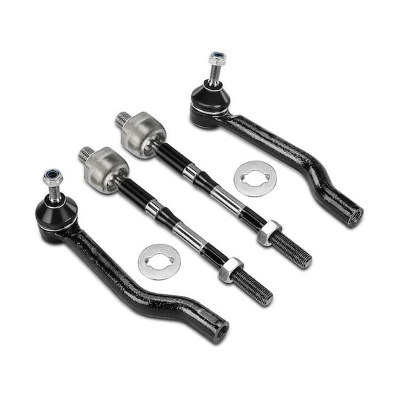 Front Tie Rod End Kit 4 - Compatible with 2017 - 2022 Nissan Rogue Sport 2.0L 4-Cylinder 2018 2019 2020 2021
