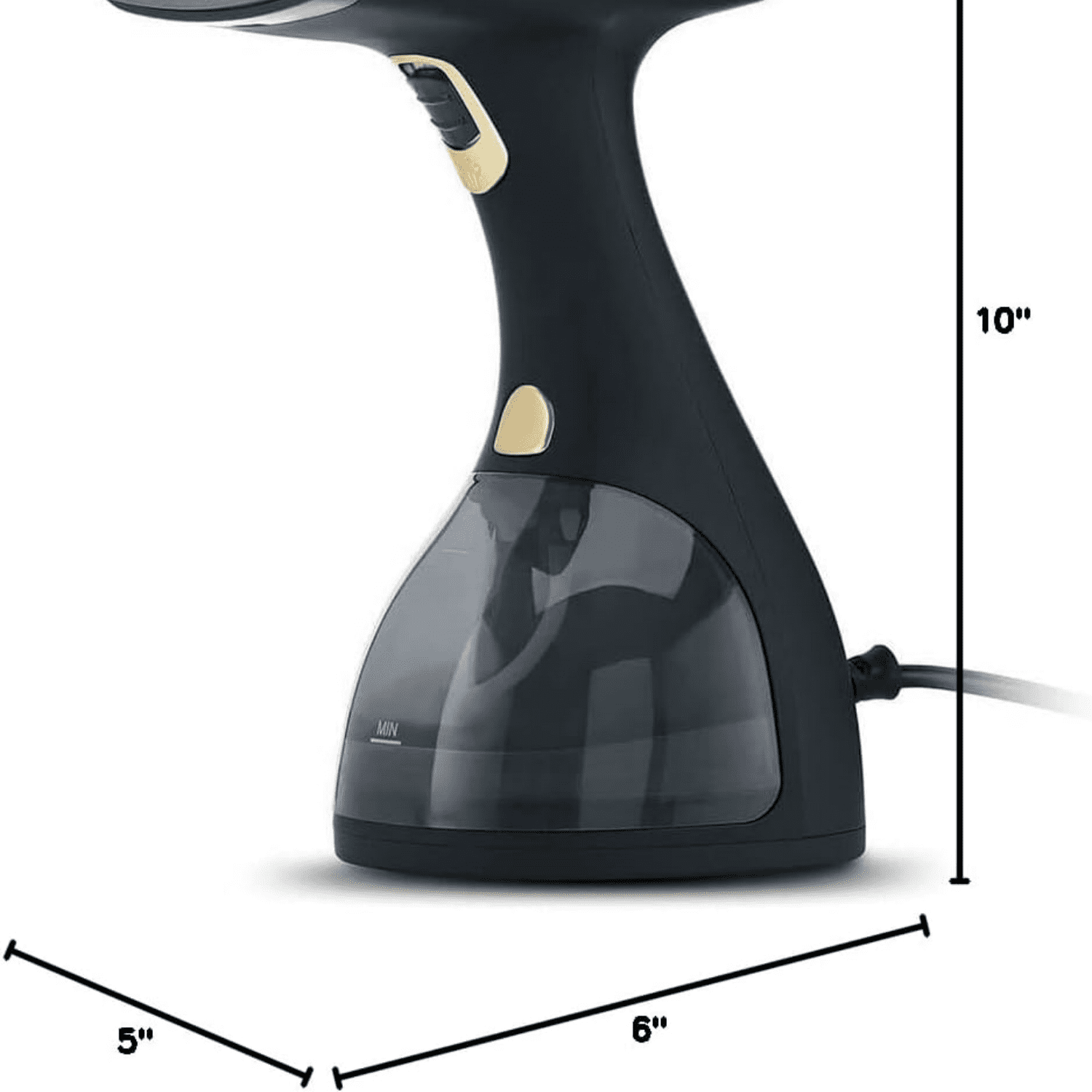 Steamer for Clothes, 1500 Watt Portable Handheld Fabric and Garment Steamer with Lint Remover & Fabric Brush, Ultra-Fast Heat Up, 18 Min Continuous Steam for Powerful Wrinkle Remover, Black