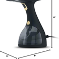 thumbnail image 2 of Steamer for Clothes, 1500 Watt Portable Handheld Fabric and Garment Steamer with Lint Remover & Fabric Brush, Ultra-Fast Heat Up, 18 Min Continuous Steam for Powerful Wrinkle Remover, Black, 2 of 6