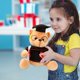thumbnail image 4 of Oso de peluche de graduación | Muñeco de peluche con toga, birrete y gafas | Regalo de graduación de poliéster suave para estudiantes, mentores y decoración del hogar y la oficina., 4 of 5