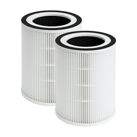 Nispira 3-in-1 True HEPA Activated Carbon Replacement Filter Compatible with Sensibo Pure Air Purifier, 2 Packs