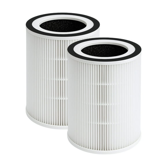 Nispira 3-in-1 True HEPA Activated Carbon Replacement Filter Compatible with Sensibo Pure Air Purifier, 2 Packs