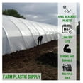 thumbnail image 2 of Drevy - Panda Film Light Deprivation Greenhouse Cover - 6 mil - (6' x 50') - 100% Blackout Tarp, Black White Plastic Sheeting, Green House Film, 2 of 7