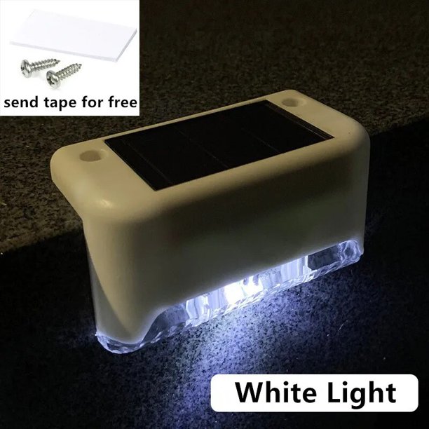 Lámpara Solar LED para escaleras, luces de jardín al aire libre IP65, luces solares impermeables para camino, Patio, escalones, valla, decoración de balcón