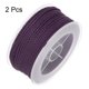 thumbnail image 3 of 2uds Nylon Hilo Cordel Rebordear Cordón 1,6mm Extrafuerte Trenzado Artesanía Cuerda para Pulseras Joyería Fabricación Bricolaje Artesanía 16M/52 Pies, Oscuro Púrpura Unique Bargains cordón de abalorios, 3 of 7
