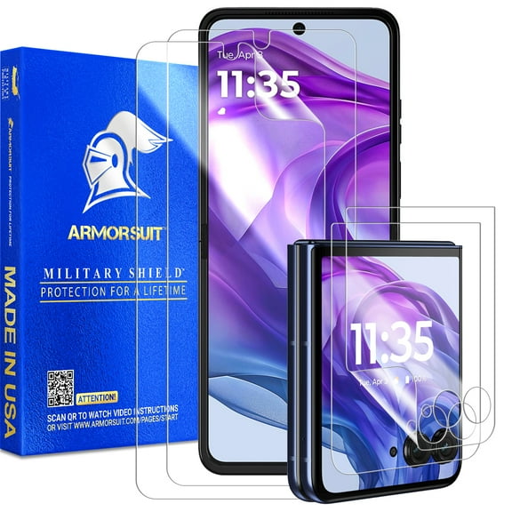 ArmorSuit 2 2 Pack Screen Protector for Motorola Razr Ultra (2025) / Razr  Plus (2025/2024) Case Friendly MilitaryShield HD Clear Film - Made in USA