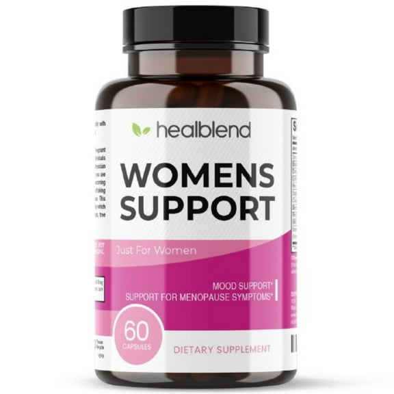 Healblend Women's Support Supplements - Reduces Menopause Symptoms, Hormonal Balance, Promote Healthy Mood - 60 Capsules