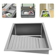 thumbnail image 5 of TFCFL Modern Stainless Steel Laundry Sink Wash Basin With Washboard Laundry Utility Sink, 5 of 16