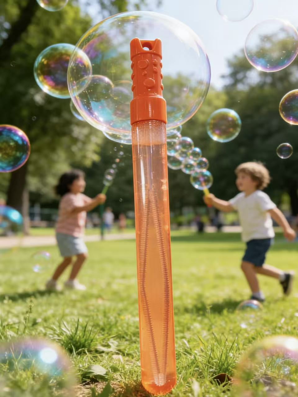 Play Day 1 Pc 5 Floz Orange Bubble Wand 148ml