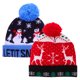 thumbnail image 1 of KAKOWELY 2 gorros navideños iluminados con luz LED, accesorio navideño, gorros navideños con luces LED, gorro navideño de punto, gorros decorativos., 1 of 5