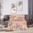 thumbnail image 2 of XMXY Fleece Throw Blanket for Couch, Spring Butterfly Flowers Lightweight Plush Fuzzy Cozy Soft Bed Blankets and Throws for Sofa, 40"x30" inches, 2 of 8