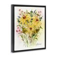 thumbnail image 3 of Stupell Industries Bohemian Abstract Daisy Bunches Black Floating Frame Canvas Art, 17 x 21, by Alexandria Gilbert Kincaid, 3 of 8