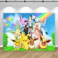 thumbnail image 4 of Fondo de la familia Eevee de Pokémon, linda princesa para fiesta de cumpleaños, fotografía para dormitorio, pancarta de fotos para colgar en la pared, 4 of 5