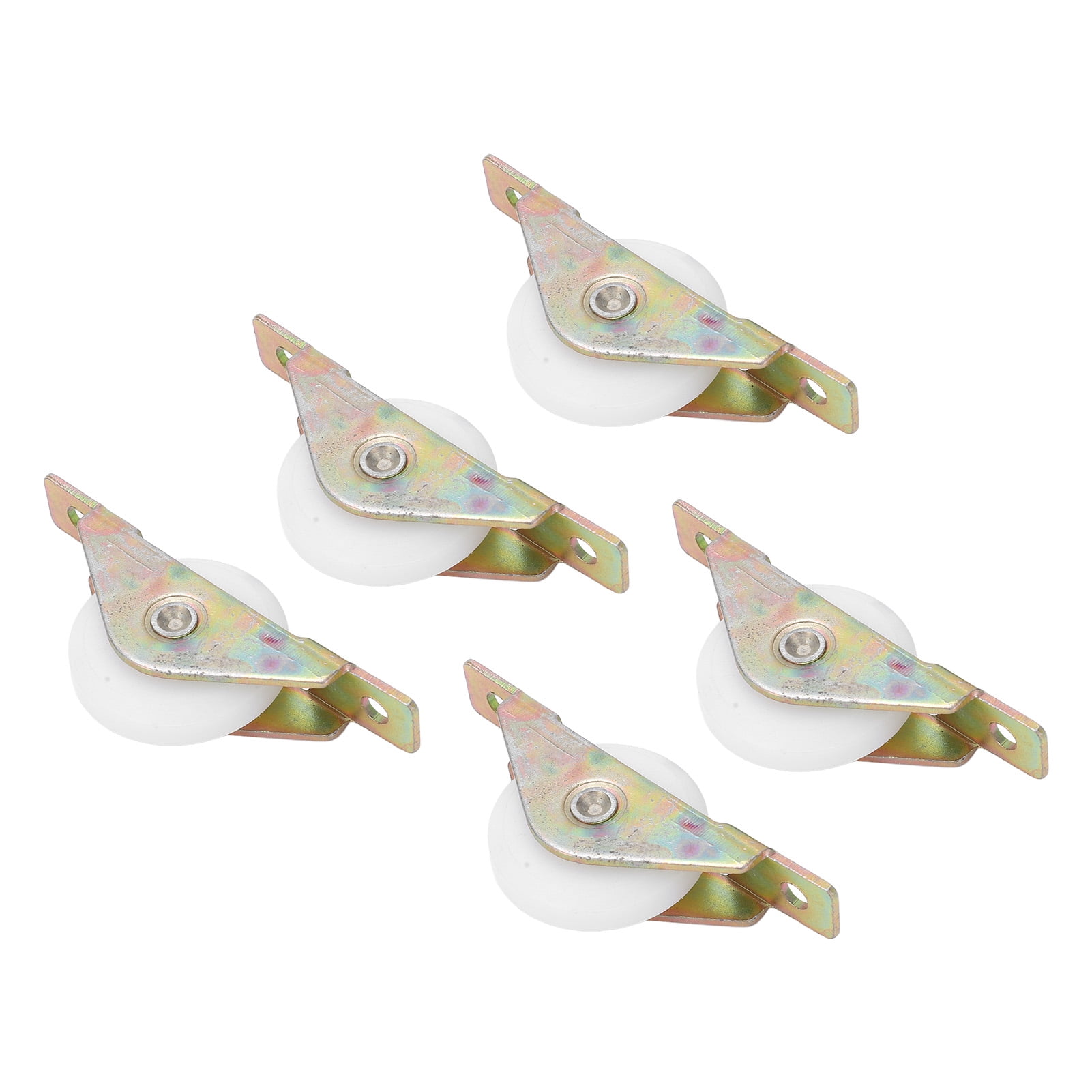 Roulements Porte Coulissante Double Rouleau - Lot De 6 - Acier - 71x16x26mm