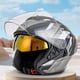 thumbnail image 4 of Casco de cara 3/4 antideslumbrante de doble lente Scooter Moto casco de montar casco de Motocross, 4 of 9