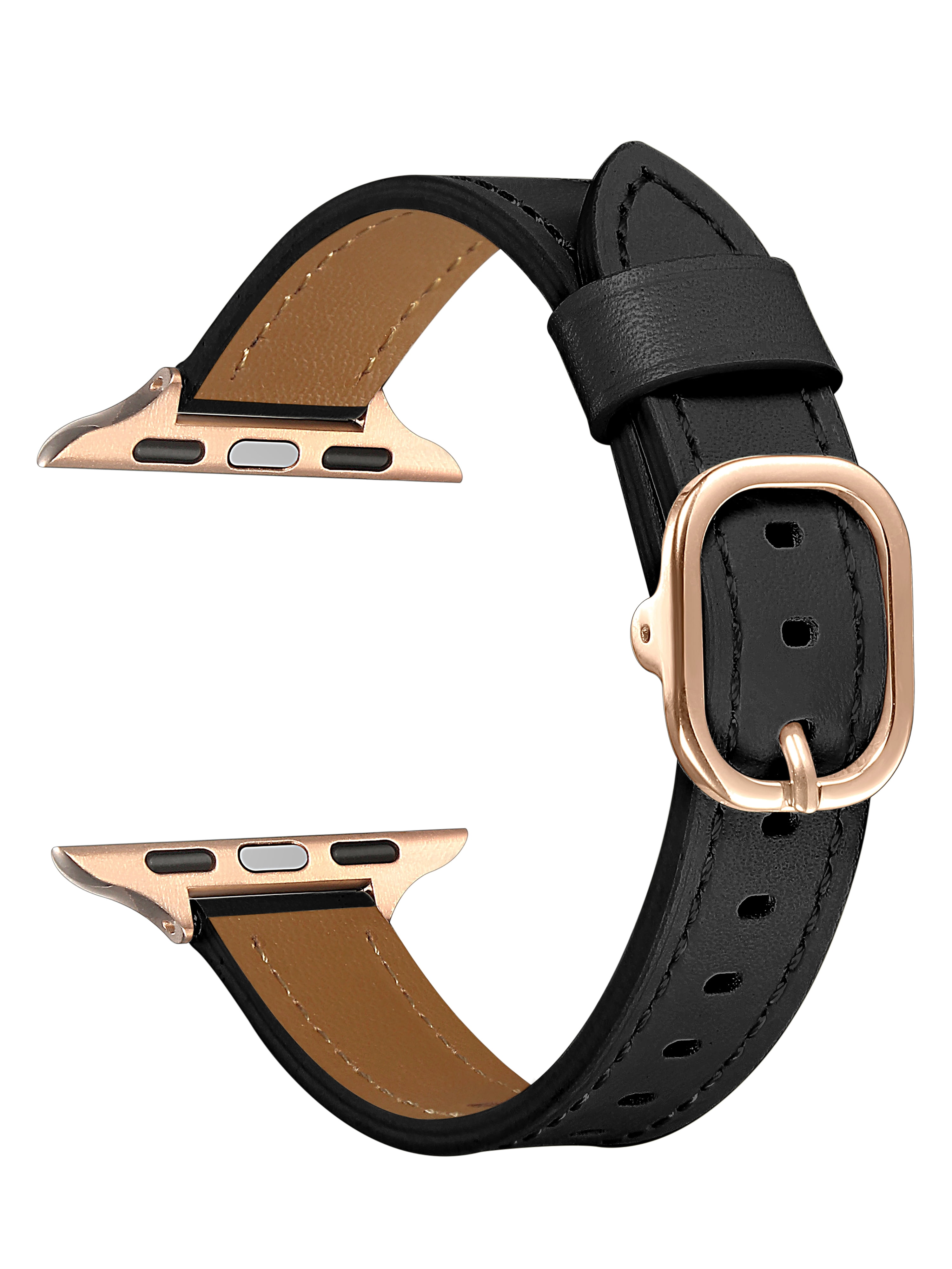 Posh Tech Carmen Faux Leather Band for Apple Watch, Samsung, Garmin, 20mm Band Models