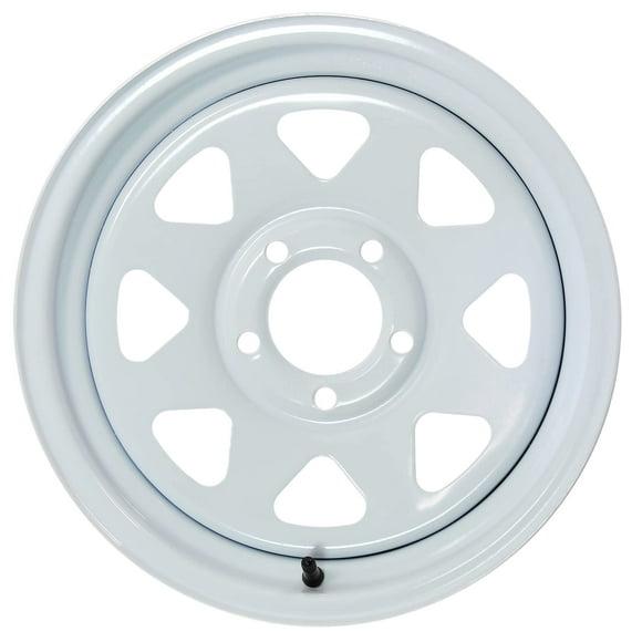 eCustomrim Trailer Wheel Rim 14X5.5 14" 5 Lug On 4.5" Center White Spoke