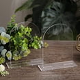thumbnail image 6 of UNIQOOO Clear Arch Acrylic Table Sign for Wedding, Blank for DIY, Calligraphy Numbers Signages, Pack of 20, 5x7 Inches, 1/8 inches thick, 6 of 9
