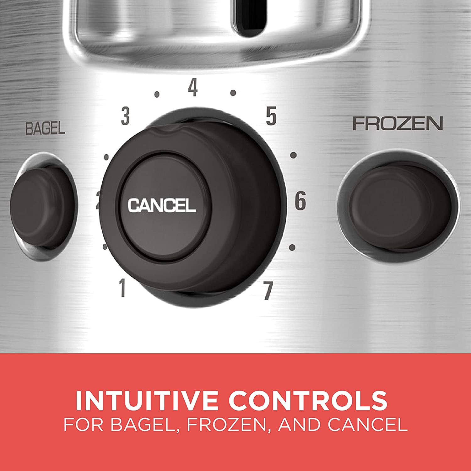 4-Slice Toaster, Extra Wide Slots, 7 Shade Settings, 1400 Watts, Frozen and Bagel Buttons, Toast Shade Selector, Extra Lift