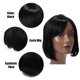 thumbnail image 4 of Peluca de Cabello Humano para Mujeres Unique Bargains 11' Negro Rizado, 4 of 7