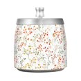 thumbnail image 7 of Yayeee Ashtray with Lid for Cigarette Smokeless Stainless Steel Home Ash Holder, Small Floral Pattern, 7 of 7