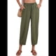 thumbnail image 3 of Pantalones Rectos Holgados e Informales de Algodón y , Color Verde , Talla XXL, 3 of 8