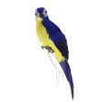 thumbnail image 2 of Parrot Figurines Birds Statue Model Garden Yard Plant Tree Decor Blue, 2 of 8