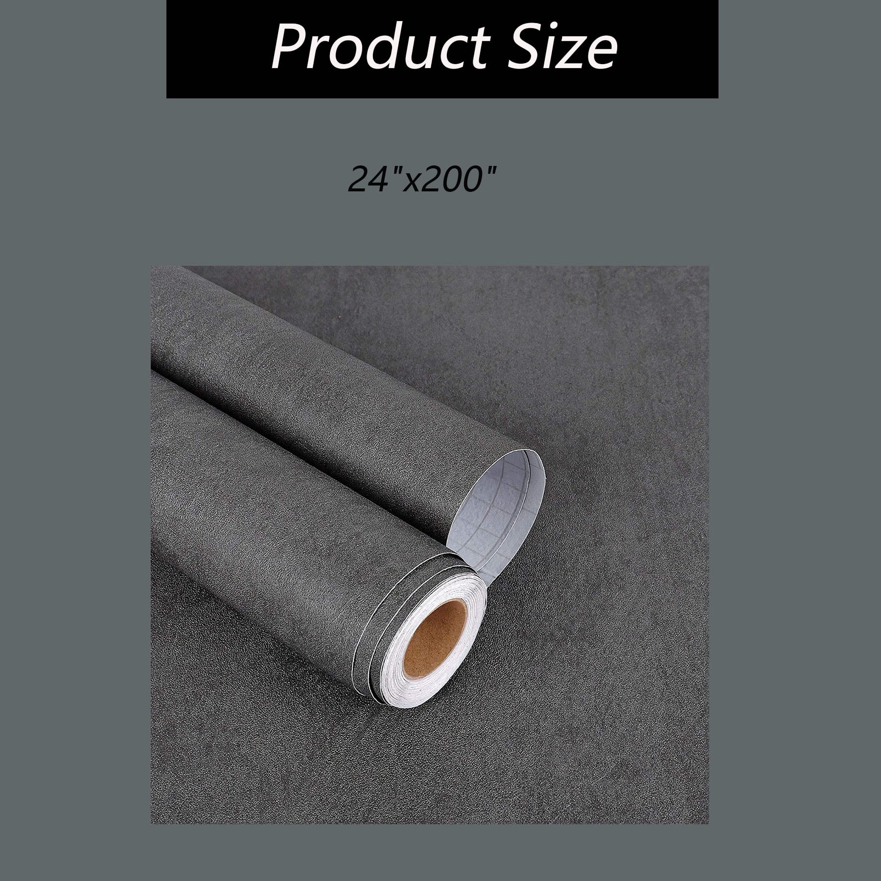 Textured Concrete Wallpaper Peel and Stick Modern Thick Concrete Contact Paper for Countertops