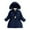 Navy, variant on Hpgjzj Kids Girls Winter Warm Fleece Lined Jacket Coat Faux Hooded Puffer Coats Soft Thicken Overcoat