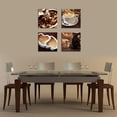 thumbnail image 5 of Kitchen Canvas Wall Art Coffee Bean Coffee Cup Coffee Grinder Canvas Pictures Large Modern Artwork Prints for Dining Room Home Decorations 12" x 12" x 4 Pieces Framed Ready to Hang, 5 of 6