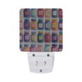 thumbnail image 5 of Yayeee LED Plug in Night Light for The Home with Auto Dusk to Dawn Light Sensors, 2 Pack, Blue Jam Jars, 5 of 6
